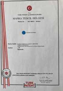Akdeniz Ekspres Marka Tescil Belgesi