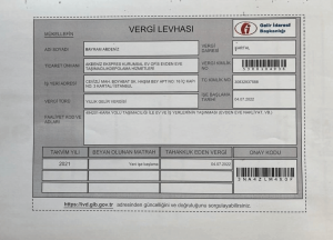 Akdeniz Ekspres Vergi Levhası